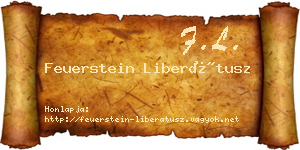 Feuerstein Liberátusz névjegykártya